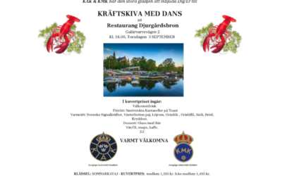KAK & KMK har den stora glädjen att inbjuda Dig/Er till kräftskiva med Dans